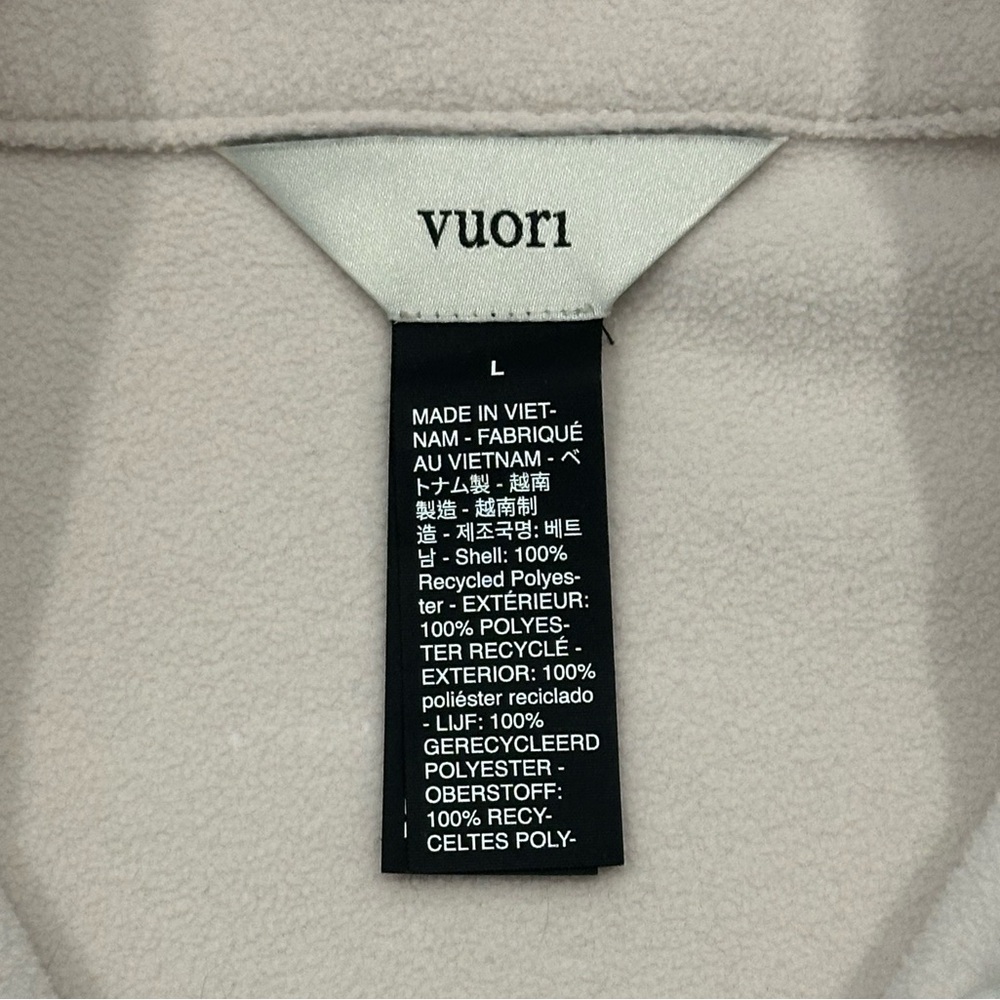 Vuori Women's Aspen Full Zip Jacket in Dune Size Large - Picture 4 of 16